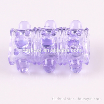 L012/Wholesale Male sex toys Crystal Penis Ring,soft rubber male cock penis sleeve